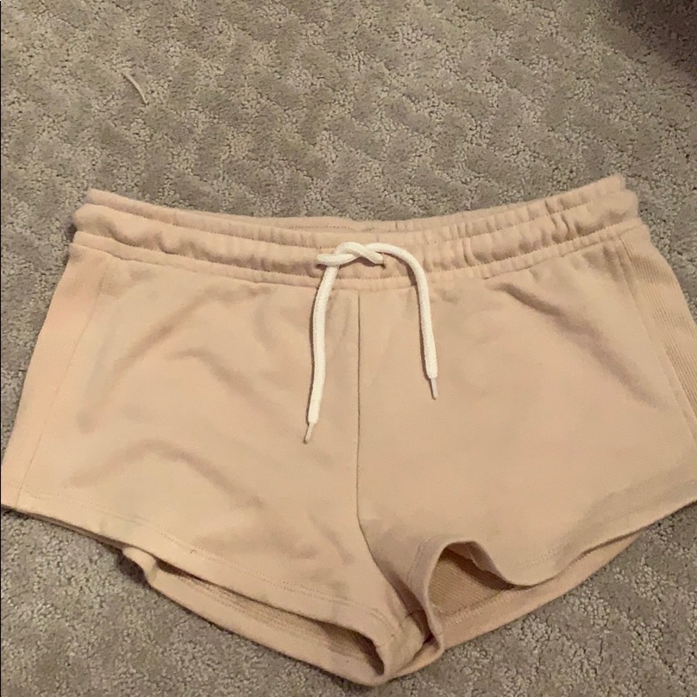 Tan beach and lounge shorts